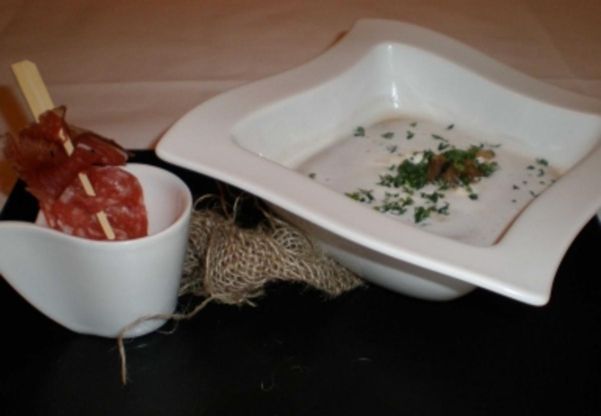 Bilder für Maronensuppe mit Hirschschinken - Rezept