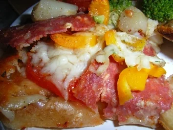 Rezept: Pizza "Mach-mal-Zwei" Bild Nr. 5 Pizza "Mach-mal-Zwei" - Rezept - Bild Nr. 5