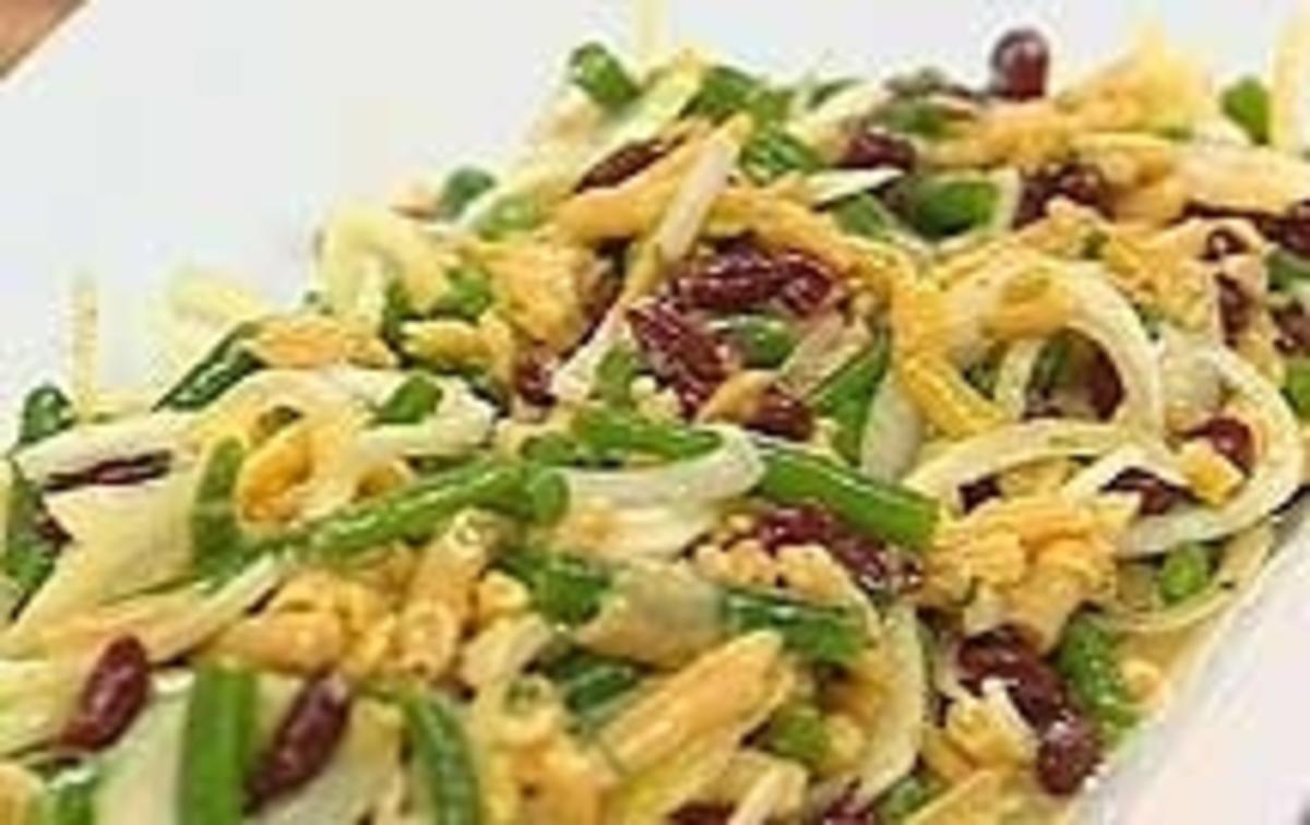 Bohnensalat mit Bohnen grün und Wachsbohnen Konserve - Rezept mit Bild ...