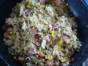 Hauptgericht: Reis-Würstchen-Pfanne - Rezept