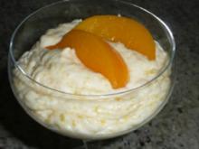 Pfirsichcreme-Dessert - Rezept