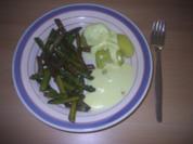 Vegetarisch - grüner Spargel, gebraten - Rezept