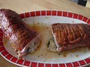 Gegrillte Schweinelende mit Füllung - Rezept
