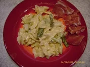 Serrano an warmer Spargel - Nudel - Variation - Rezept