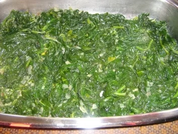 Spargel-Spinat-Gratin mit Kratzede, Schinken und Sauce Hollandaise - Rezept - Bild Nr. 5