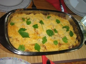 Spargel-Spinat-Gratin mit Kratzede, Schinken und Sauce Hollandaise - Rezept - Bild Nr. 9