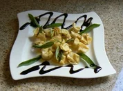 Kürbís - Käse Fagottini - Rezept