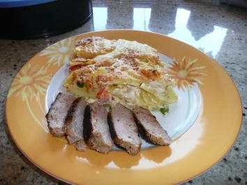 Kartoffel -  Schinkenauflauf - Rezept