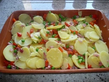 Kartoffel -  Schinkenauflauf - Rezept