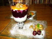 Heidelbeercreme mit Sonnenblumenkrokant - Rezept