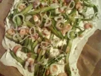 Rezept: Flammkuchen mit grünem Spargel Bild Nr. 4 Flammkuchen mit grünem Spargel - Rezept - Bild Nr. 4