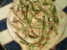 Flammkuchen mit grünem Spargel - Rezept
