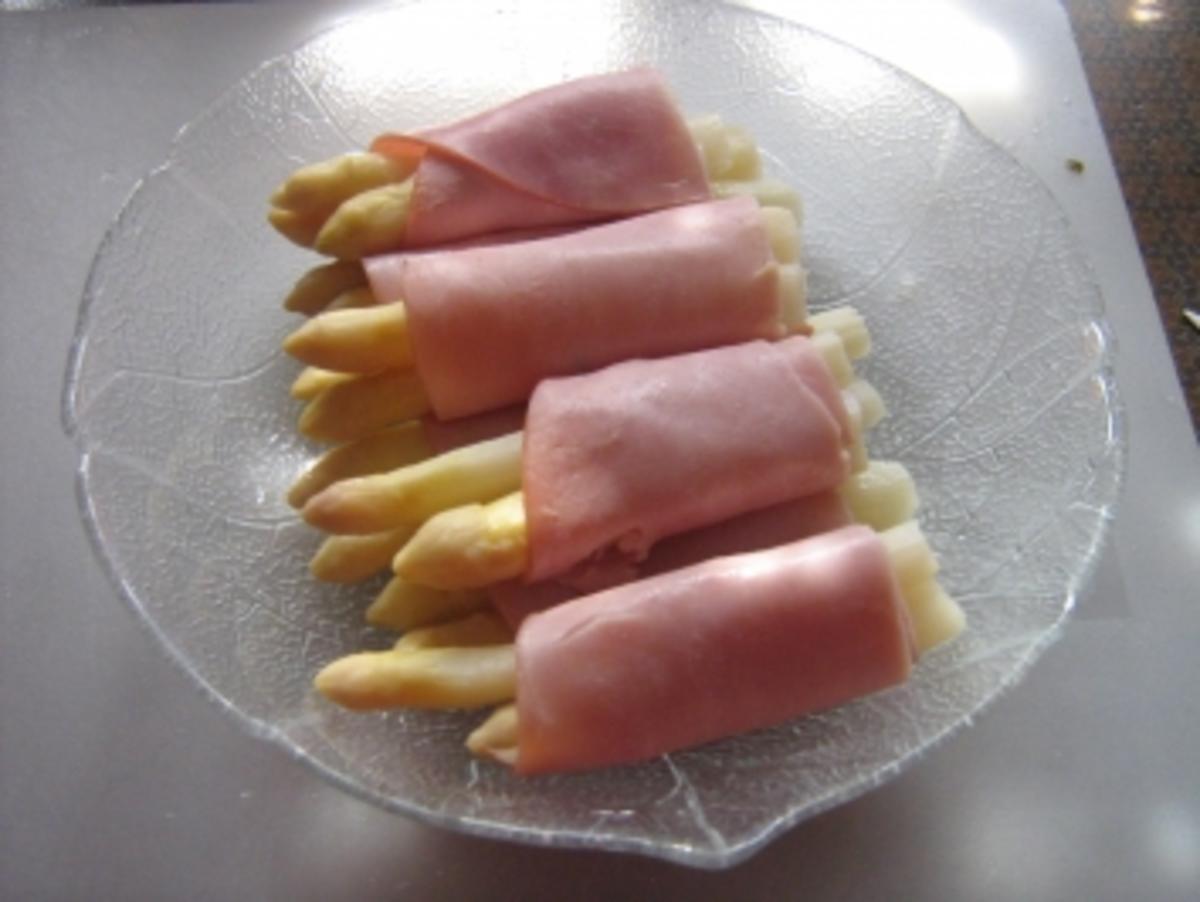 Bilder für Schinkenröllchen mit Spargel Rezept