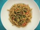 Vegetarisch: Vollkornnudeln mit Pesto und Tomaten - Rezept
