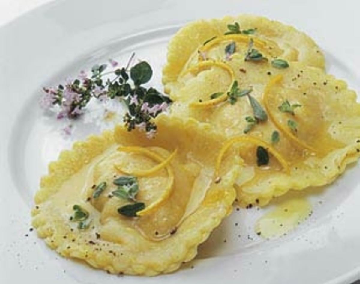 Ravioli Mit Masacapone K Rbis F Llung Rezept Kochbar De