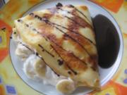 Banana-Crepes mit Schokosoße - Rezept