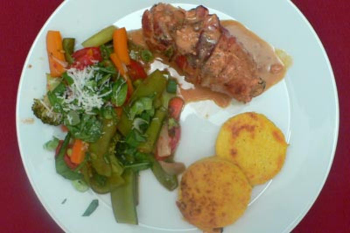 Bilder für Involtini mit Polentatalern und Frühlingsgemüsen - Rezept