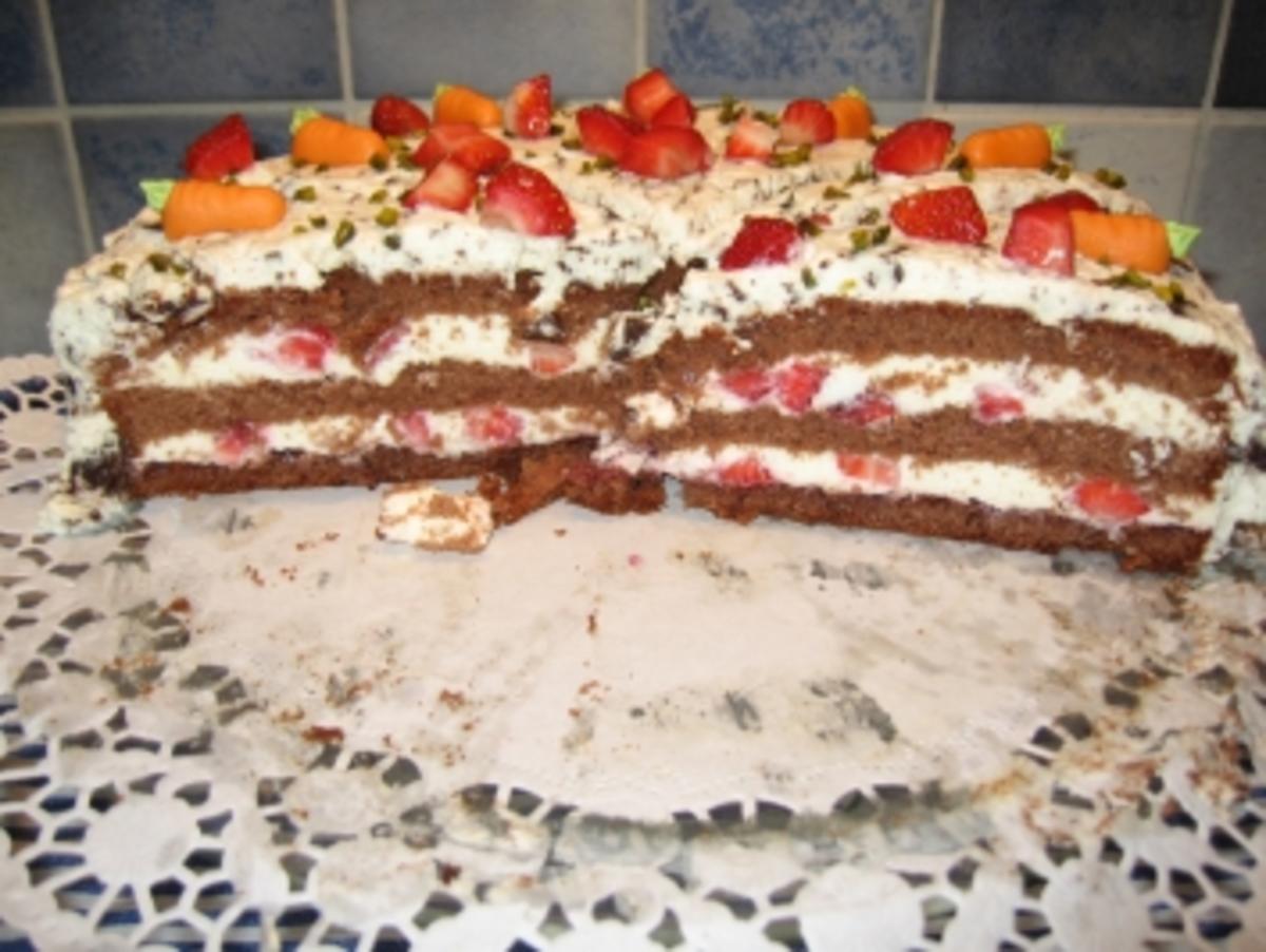 Erdbeer-Schoko-Torte - Rezept - Bild Nr. 3