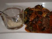 Vanillelamm an Linsen-Meerrettichsalat und Kartoffelstiften - Rezept