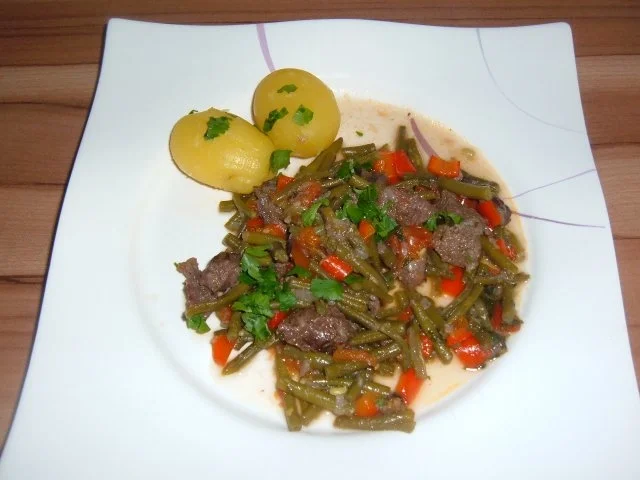 Fleisch : Römische Bohnen mit Rindfleisch - Rezept - Bild Nr. 2