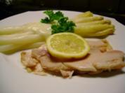 Spargel mit geräucherter Forelle - Rezept