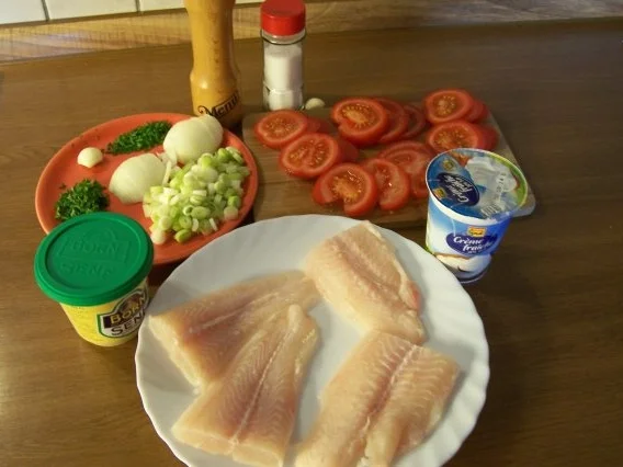 Fischfilet auf Tomaten-Lauch - Rezept