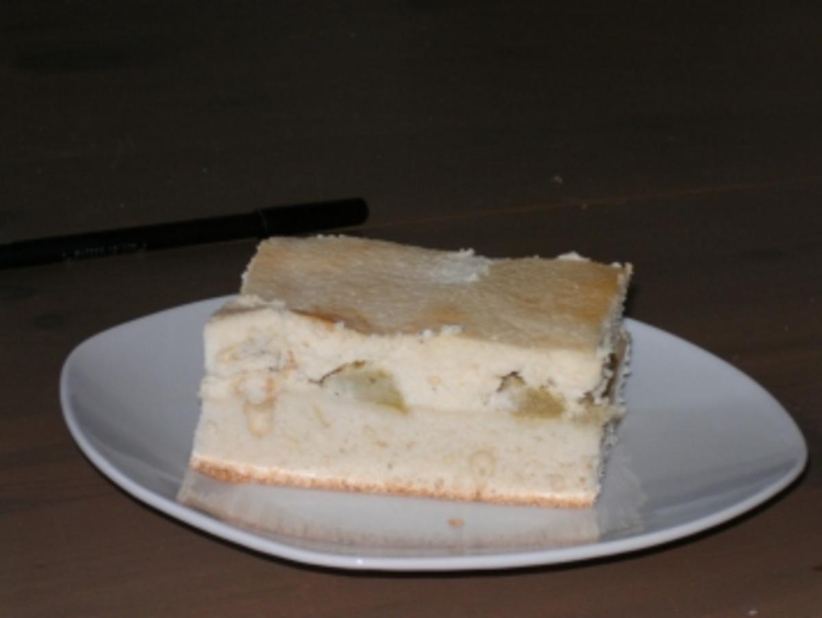 Rhabarber-Käse-Kuchen vom Blech - Rezept - Bild Nr. 3