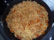 Spätzle-Pfanne à la Bolognese - Rezept