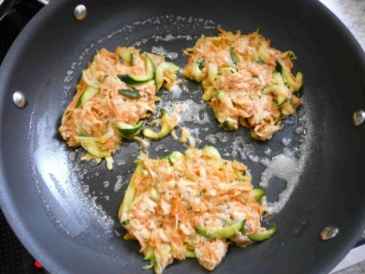 Fleischlose Küche : Gemüsepuffer - Rezept - Bild Nr. 2