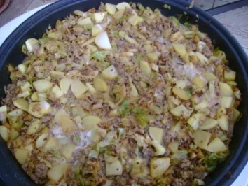 Hackfleisch: Weißkohl-Hack-Kartoffel Pfanne - Rezept - Bild Nr. 3