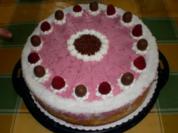Rezept: Himbeer-Philadelphia-Torte mit Kokos Himbeer-Philadelphia-Torte mit Kokos - Rezept
