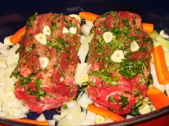 Fleisch: Gekräuterter Lammhals, geschmort - Rezept - Bild Nr. 2