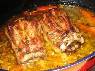 Fleisch: Gekräuterter Lammhals, geschmort - Rezept - Bild Nr. 3