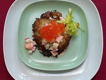 Gemüsetatar mit Kartoffelrösti - Rezept