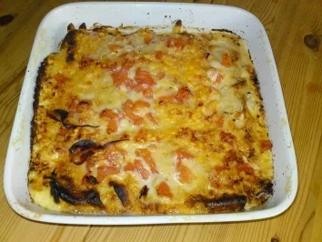 Gratinierter Spargel mit Crepes und Parmaschinken - Rezept