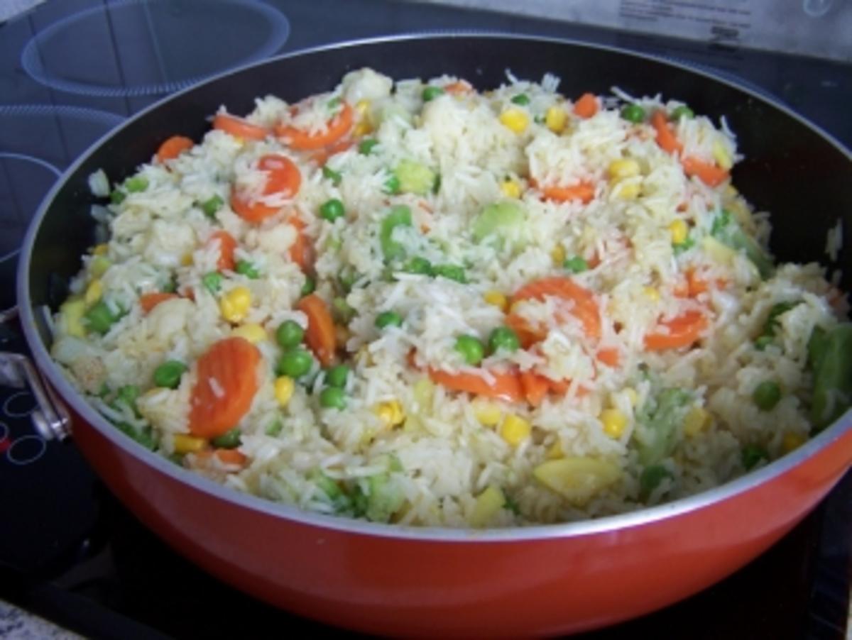 Überbackener Gemüse-Reis - Rezept