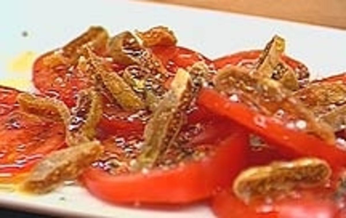 Tomaten mit getrockneten Feigen - Rezept