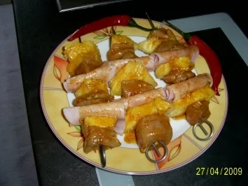 Putenspieße "Hawaii" - Rezept