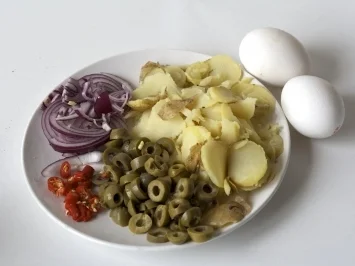 Rezept: Oliventortilla Oliventortilla - Rezept