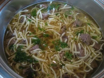 Rindfleischsuppe mit Nudeln - Rezept - Bild Nr. 2