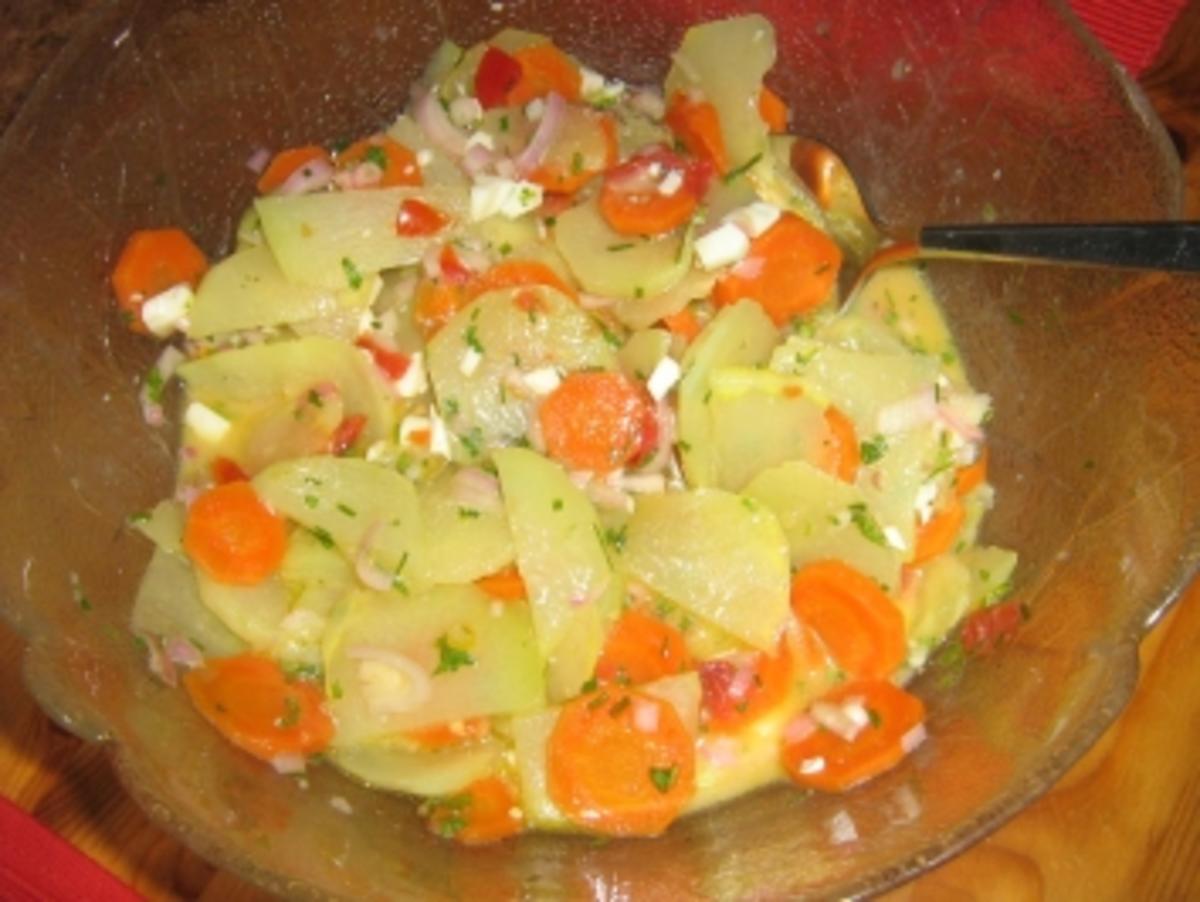 Kohlrabi-Karotten-Salat - Rezept