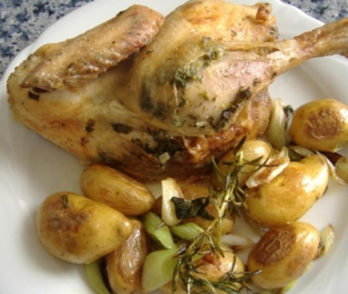Salbei-Zitronen-Hähnchen - Rezept mit Bild - kochbar.de