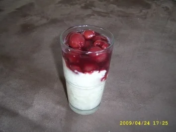 Rezept: Kokos - Milchreis - Auflauf mit Kirschen Kokos - Milchreis - Auflauf mit Kirschen - Rezept
