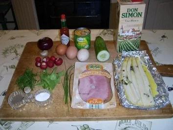Rezept: Spargelsalat mit Schinken und Ei Bild Nr. 2 Spargelsalat mit Schinken und Ei - Rezept - Bild Nr. 2