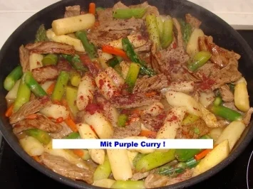 Rezept: Geschnetzeltes mit zweierlei Spargel Bild Nr. 2 Geschnetzeltes mit zweierlei Spargel - Rezept - Bild Nr. 2