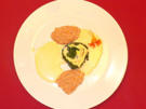 Traunbach-Saibling im Spinatblatt mit Grünkernrisotto - Rezept