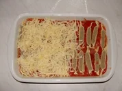 Maultaschen mit Linsenbett in Tomatensoße - Rezept