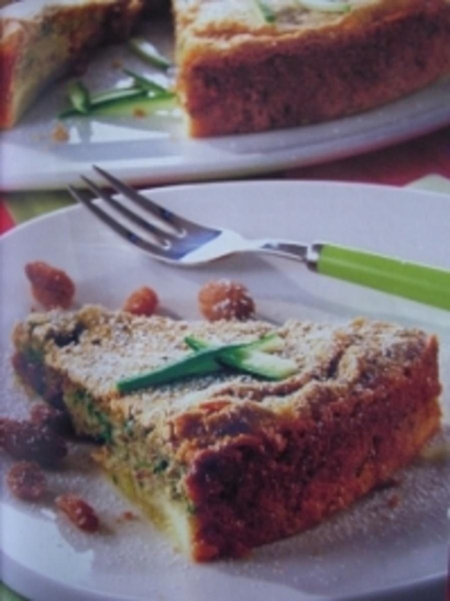 Bilder für Süßer Zucchinikuchen mit Basilikum - Rezept