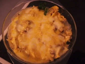 Rezept: Gratinierte Tortellini in Basilikum - Pilzsahne Bild Nr. 5 Gratinierte Tortellini in Basilikum - Pilzsahne - Rezept - Bild Nr. 5