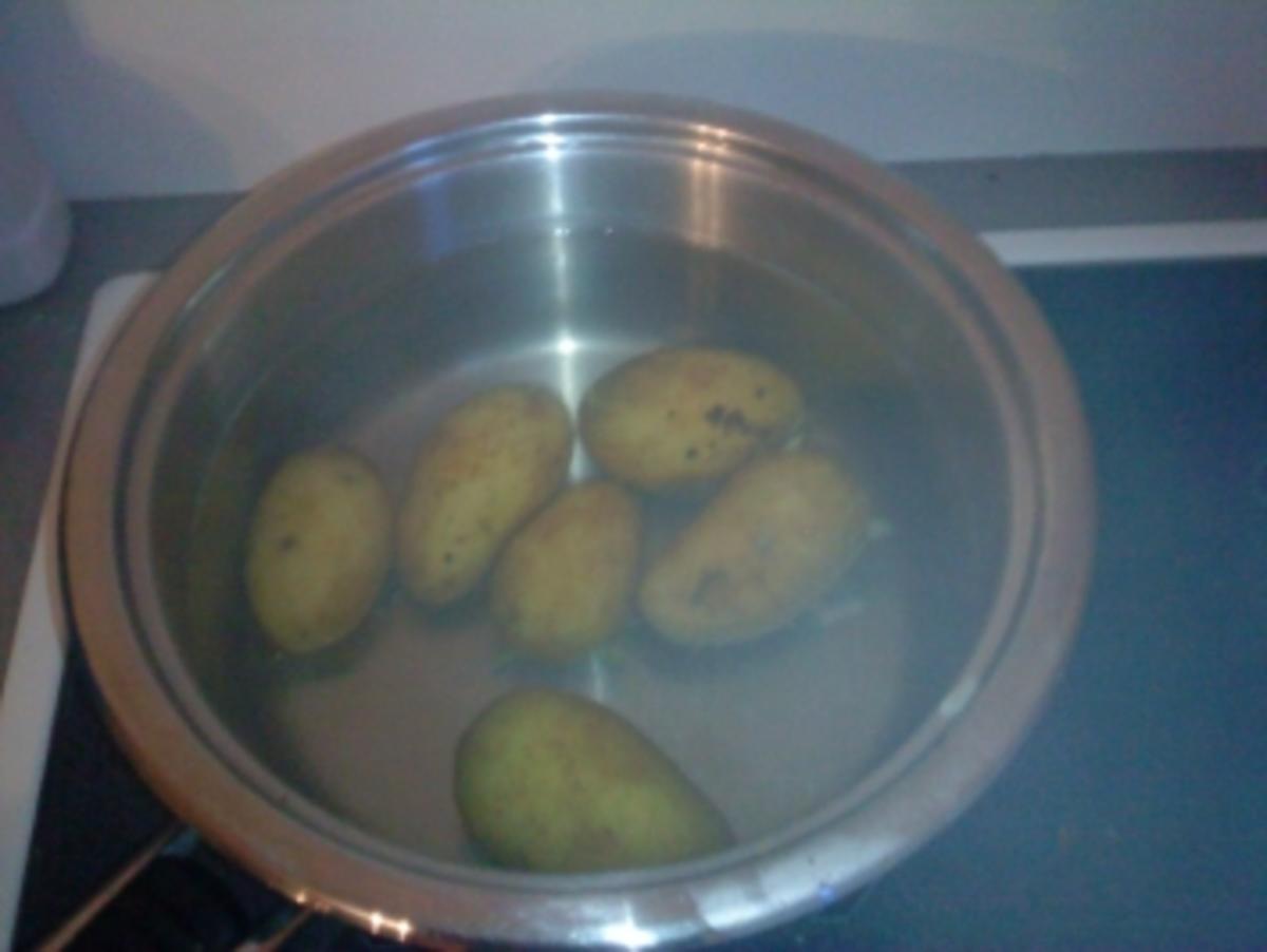 Béchamelkartoffeln mit Erbsen und Wurst - Rezept - Bild Nr. 2